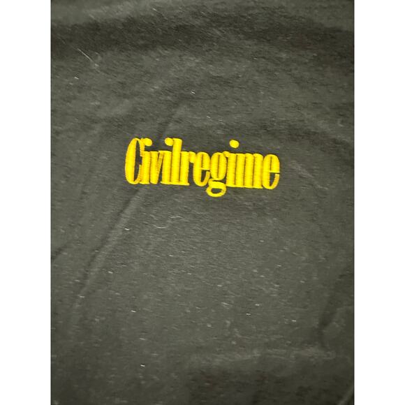 Civil Regime Graphic T-Shirt Dove Ashes to Ashes Short Sleeve Black - Picture 4 of 7